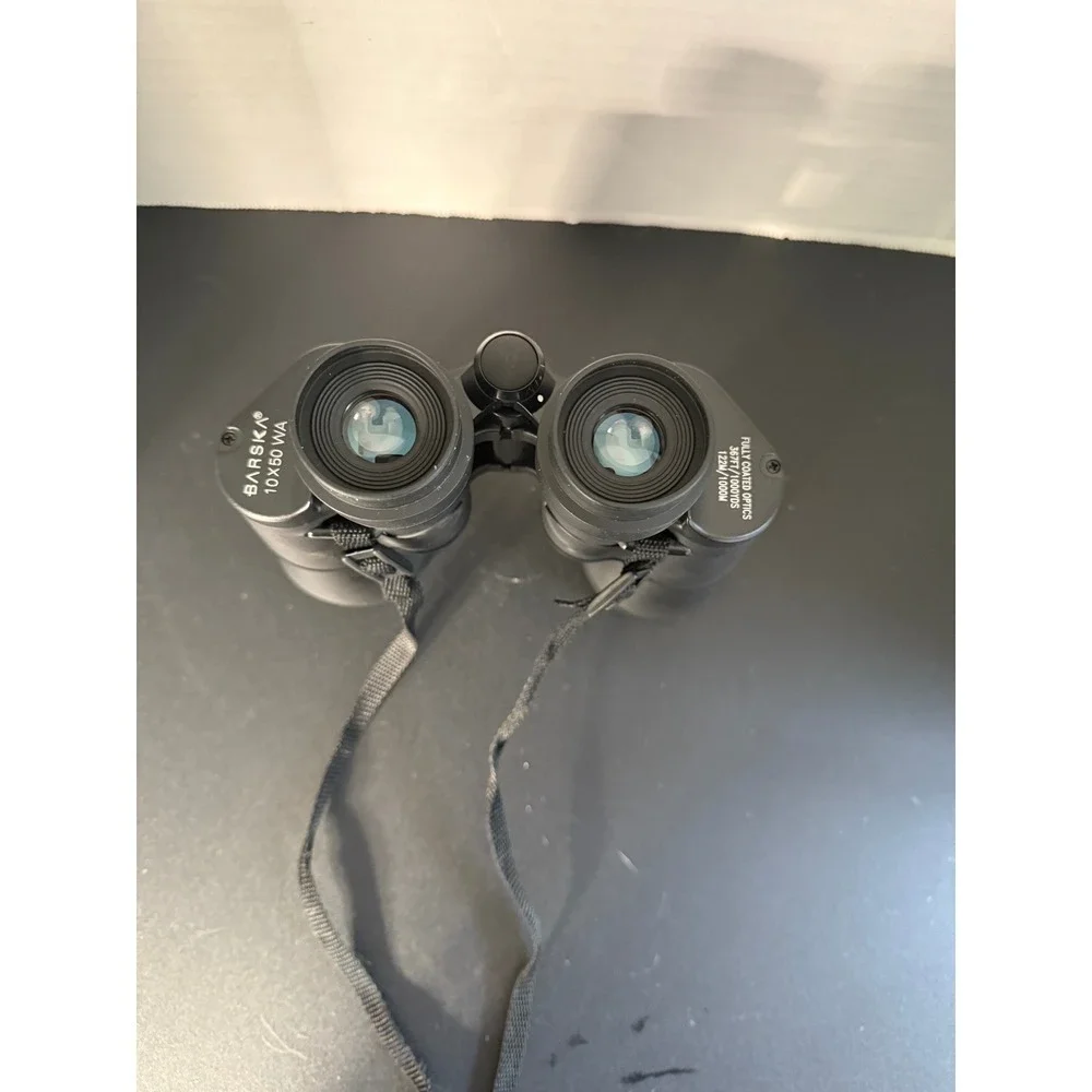 BARSKA 10x50 WA Binoculars Wide Angle Fully Coated Optics‎ 367ft/1000YDS Black